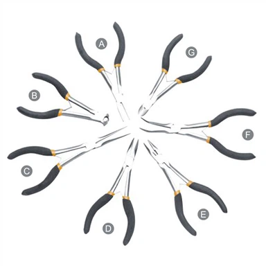 Jehlové kleště s paralelními čelistmi